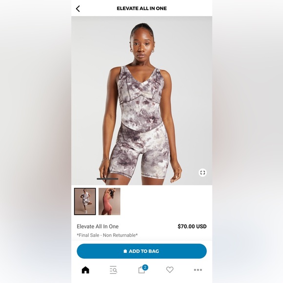 Gymshark Elevate All in One - Picture 1 of 3